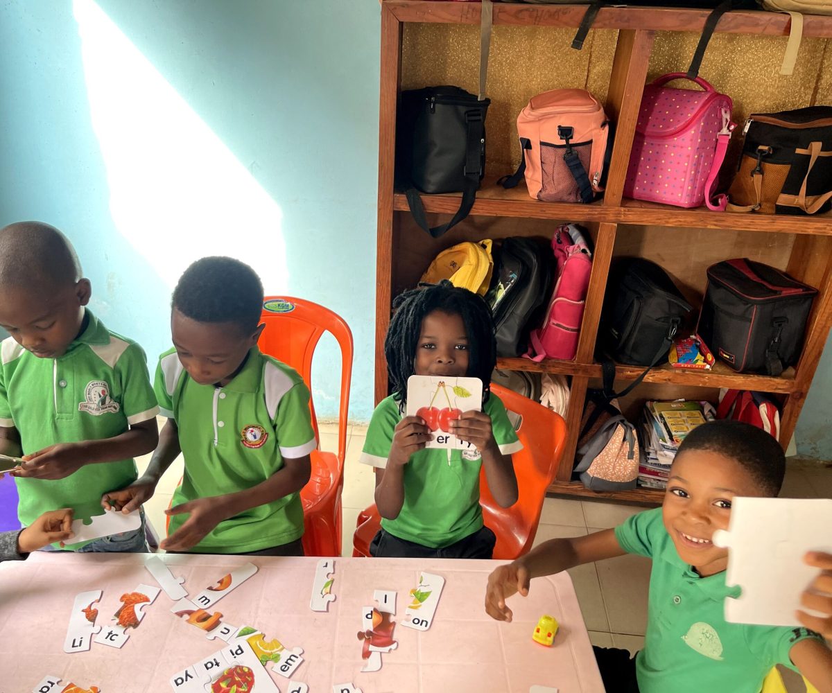 students in class
